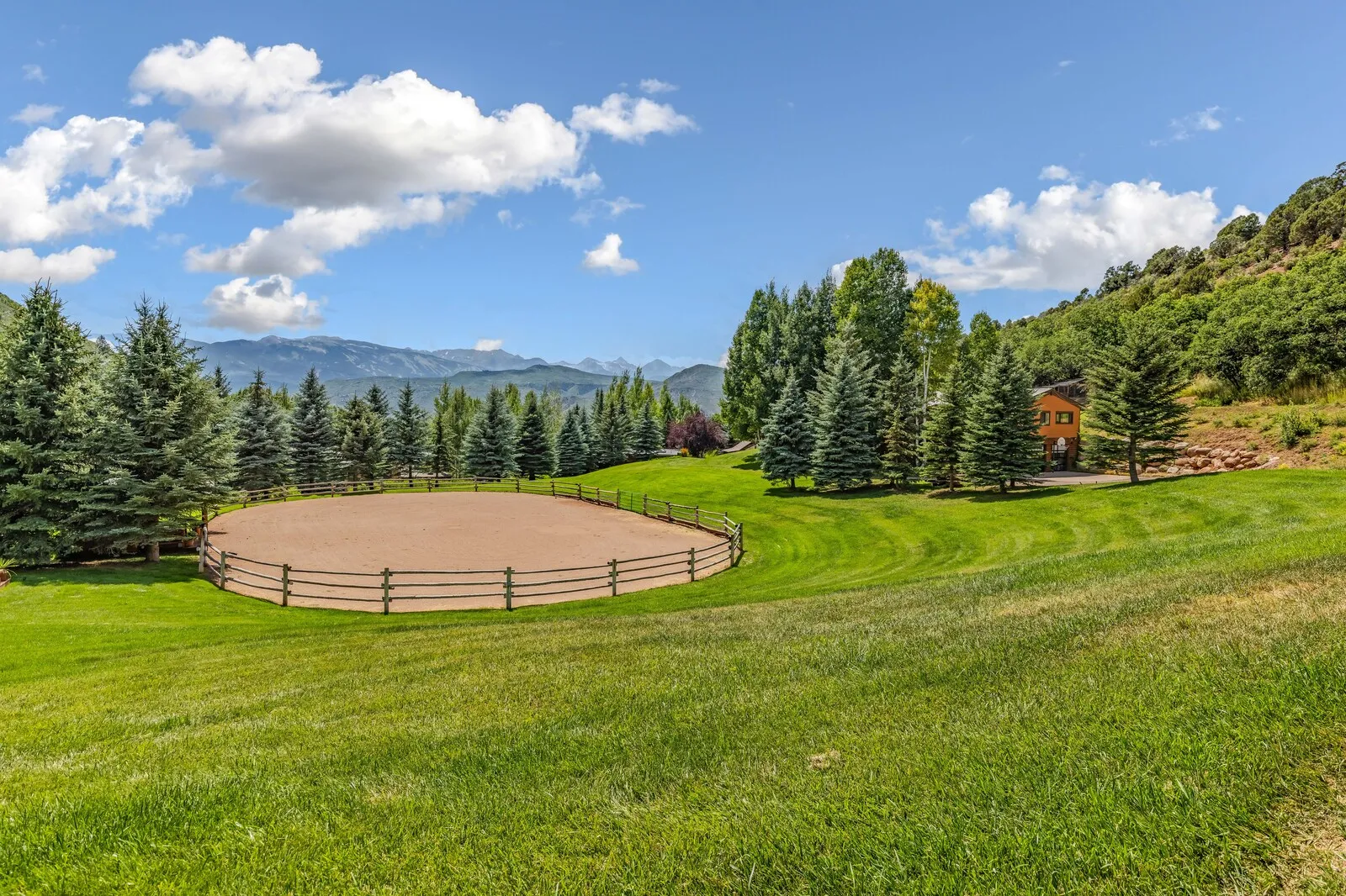 Riding arena, midsummer